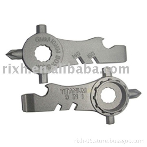 mini titanium multi tool,multifunctional Titanium Bicycle tool
